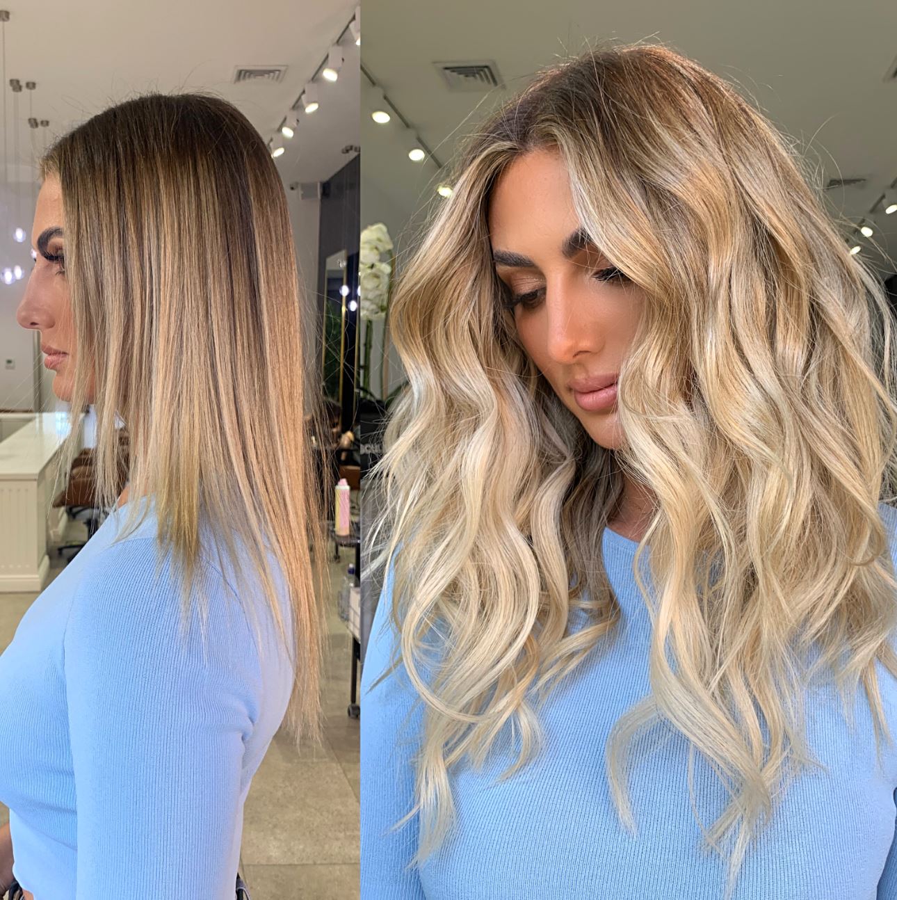 lejesoldat Sprog fusionere How to Blend Blonde Clip In Hair Extensions With Short Hair – Showpony Hair  Retail Australia