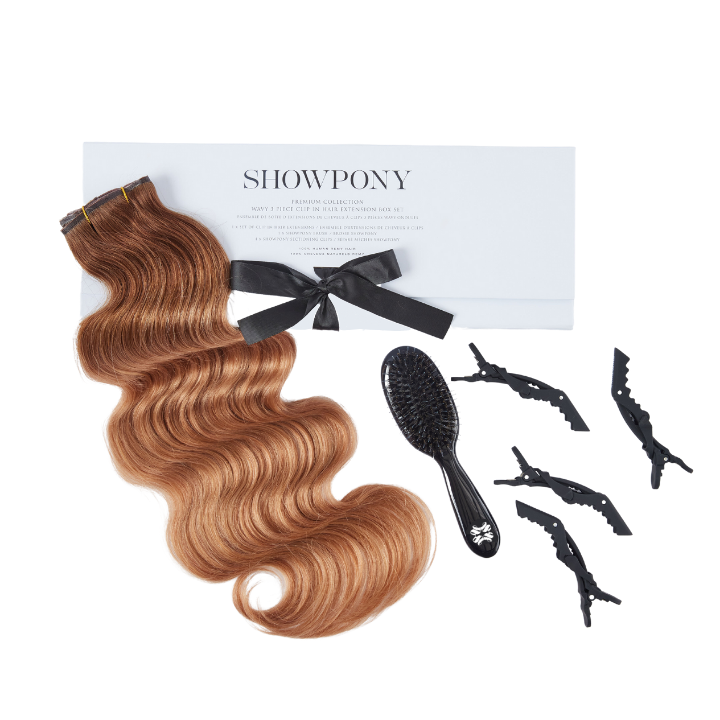 3-Piece Wavy Clip In Hair Extensions Box Set
