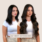 26" Weft Human Hair Extensions (No Clips)